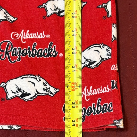 Sideline Apparel Women's Red Razorbacks Pajama Bottoms Size Large - Picture 4 of 9